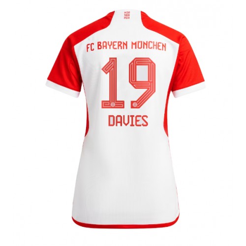 Ženski Nogometni dresi Bayern Munich Alphonso Davies #19 Domači 2023-24 Kratek Rokav